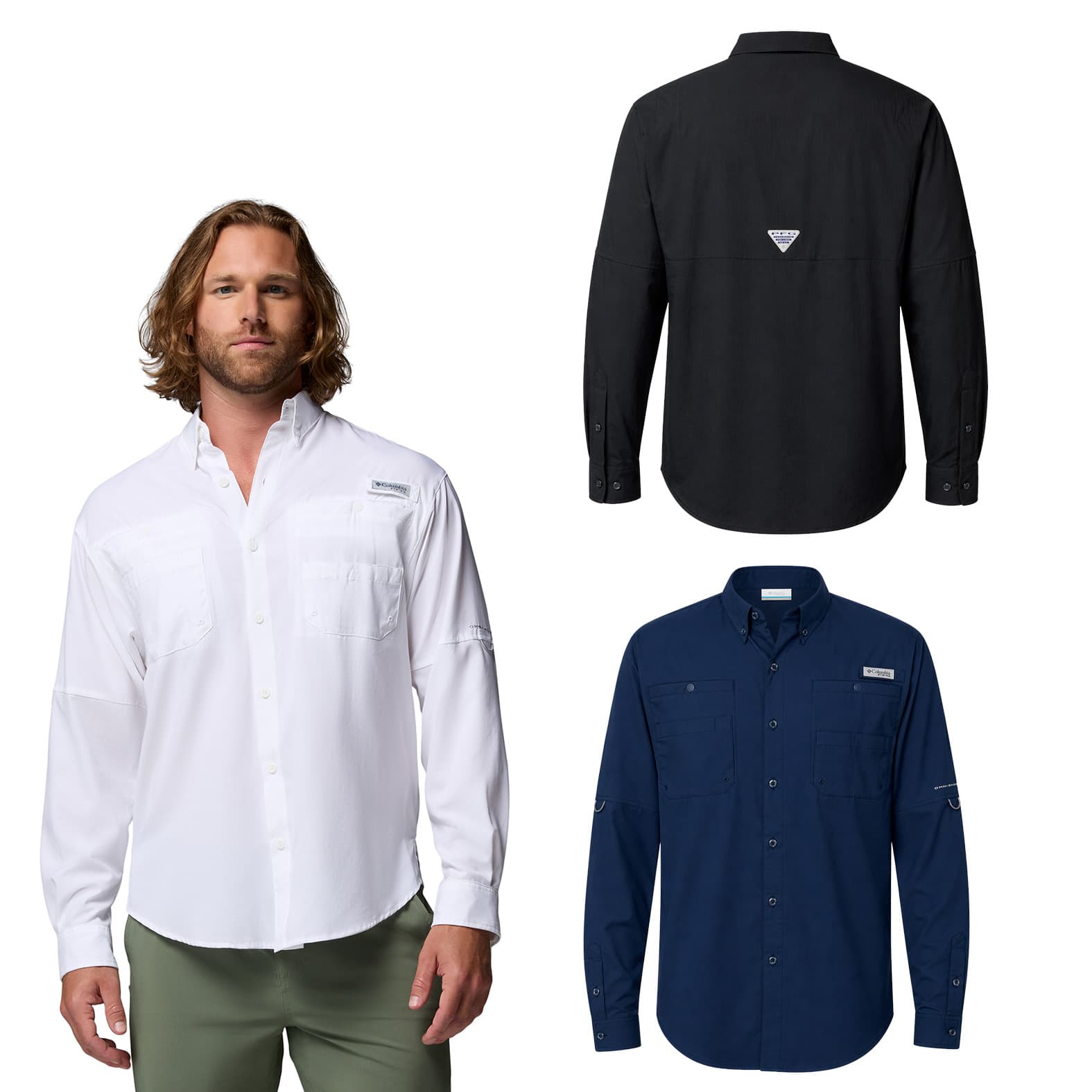 COLUMBIA TAMIAMI MEN ML Blanco