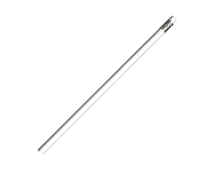 LAPIZ DE MADERA C/ARILLO Y GOMA 1024 BLANCO — clave 1024