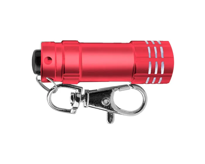 LLAVERO CON LINTERNA LEONARDO A2121 ROJO — clave A2121