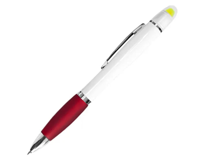 BOLÍGRAFO CON RESALTADOR TALENT A2126 ROJO — clave A2126