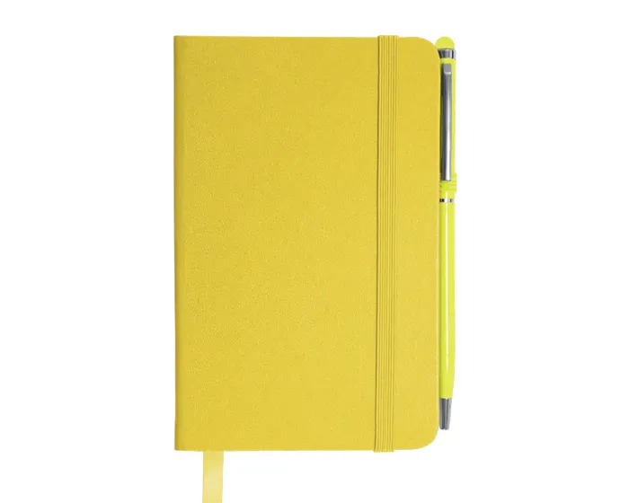 LIBRETA CON BOLIGRAFO AITANA A2182 AMARILLO — clave A2182