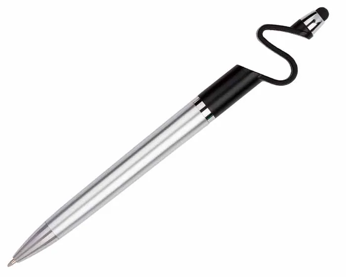 BOLÍGRAFO DE PLÁSTICO CON TOUCH HOLDER A2246 NEGRO — clave A2246
