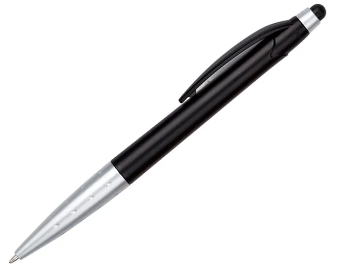 BOLÍGRAFO DE PLÁSTICO CON TOUCH TAU A2247 NEGRO — clave A2247