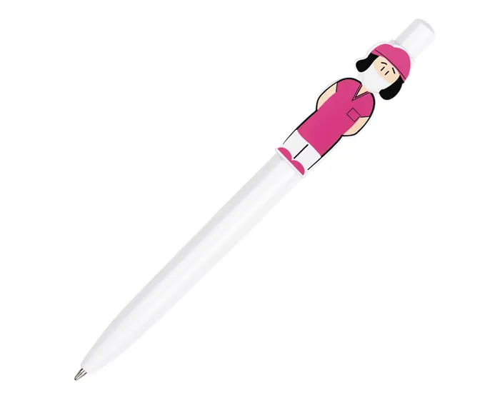 BOLÍGRAFO DE PLÁSTICO DRA. PEN A2261 BLANCO — clave A2261