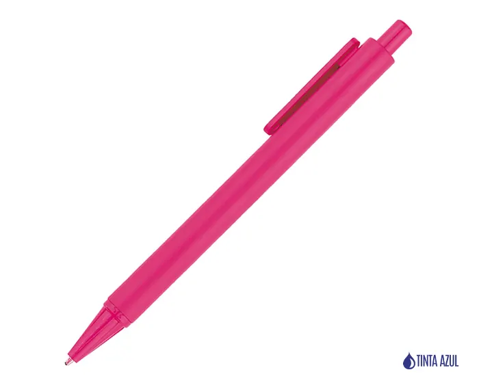 BOLÍGRAFO DE PLÁSTICO BELMA DE TINTA AZUL A2321A ROSA — clave A2321A