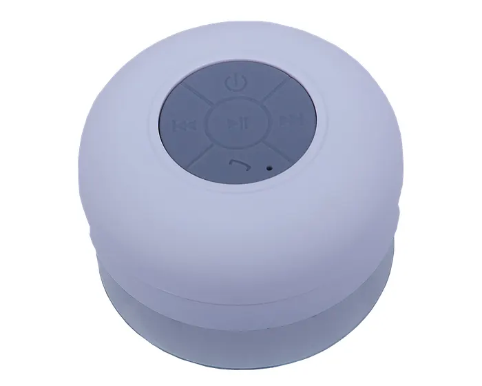 BOCINA BLUETOOTH MANOS LIBRES CONTRA AGUA AQUA MUSIC A2386 BLANCO — clave A2386