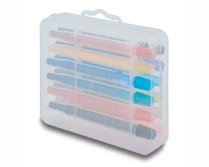 ESTUCHE 12 CRAYOLAS MATIZ A2387 TRANSPARENTE — clave A2387