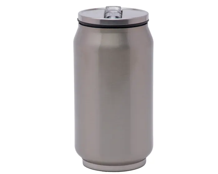 TERMO EN FORMA DE LATA NERIS DE SUBLIMACIÓN 300 ML. A2405 PLATA — clave A2405