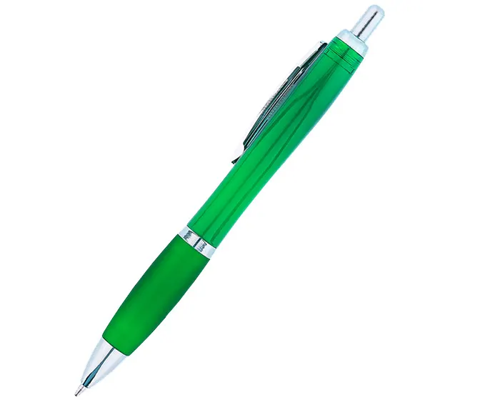 BOLÍGRAFO DE PLÁSTICO AMIRA DE TINTA AZUL A2416A VERDE — clave A2416A