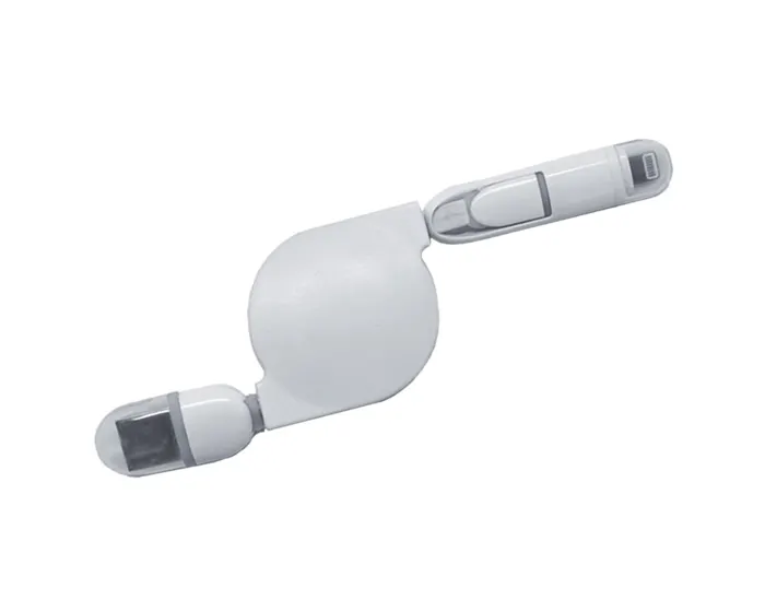 CABLE RETRÁCTIL PARA CARGA JUMPER A2496 BLANCO — clave A2496