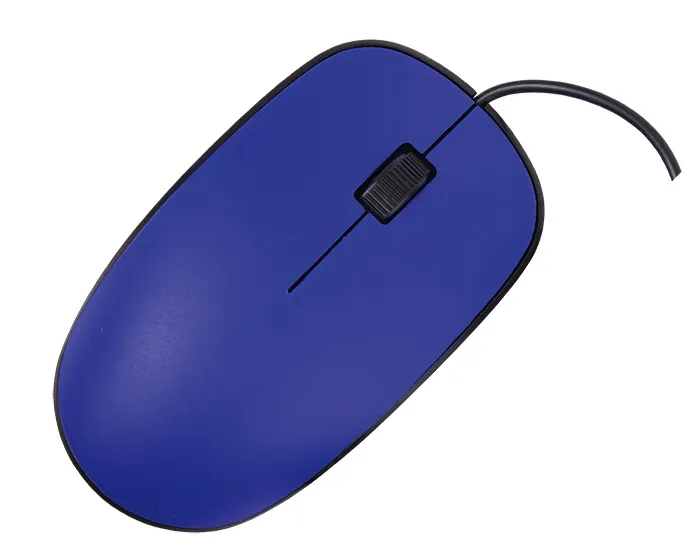 MOUSE ALÁMBRICO CON BOTON SCROLL SAGU A2623 AZUL — clave A2623