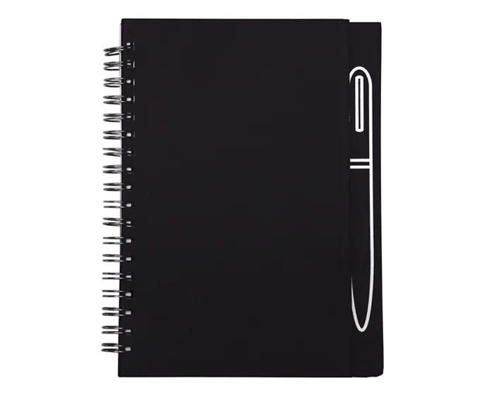 LIBRETA CON IMÁN PARA BOLÍGRAFO METÁLICO, SPAIN A2670 NEGRO A2670 Negro