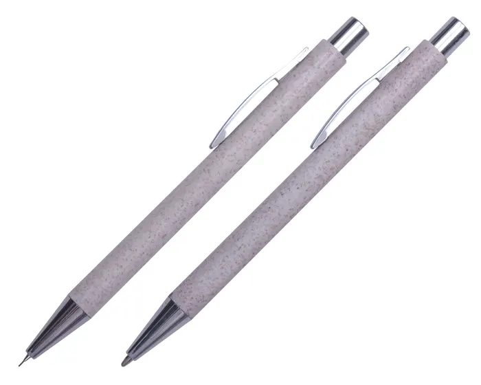SET DE BOLÍGRAFOS ECOLÓGICOS BRAZIL A2692 BEIGE — clave A2692
