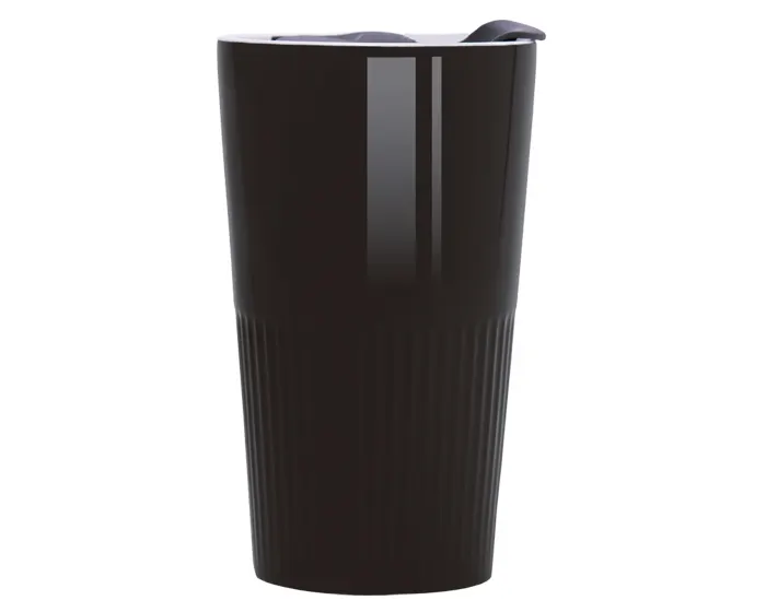 VASO DE CERÁMICA DE DOBLE PARED DE 10 OZ MIAMI A2694 NEGRO — clave A2694
