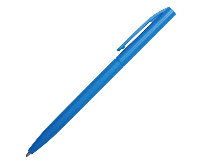 BOLÍGRAFO DE PLÁSTICO PRAGA A2696 AZUL CLARO — clave A2696
