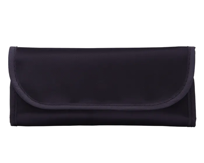ESTUCHE DE BROCHAS PARA MAQUILLAJE EMMA A2730 NEGRO — clave A2730