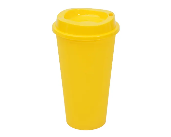 VASO CAFETERO DE PLÁSTICO 473 ML. ALDO A2750 AMARILLO — clave A2750