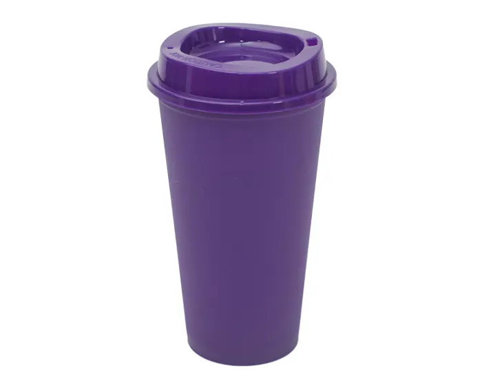 VASO CAFETERO DE PLÁSTICO 473 ML. ALDO A2750 MORADO — clave A2750