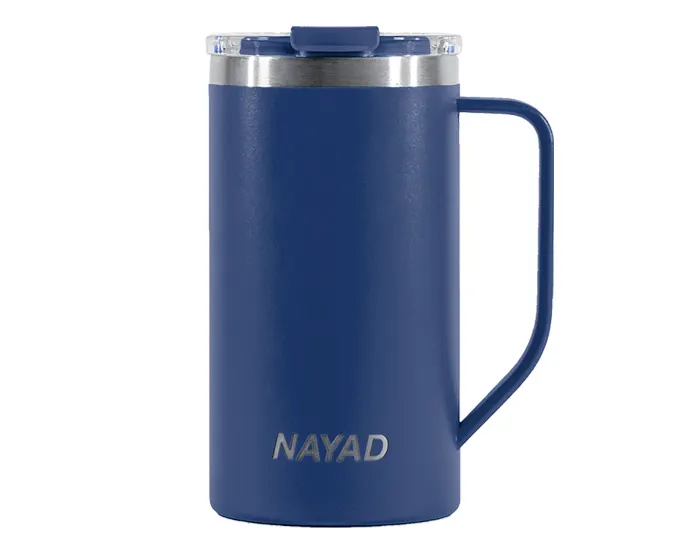 TARRO TÉRMICO DOBLE PARED ACERO INOX. 20 OZ. NAYAD METRO TALL A2778 AZUL MARINO A2778 Azul marino