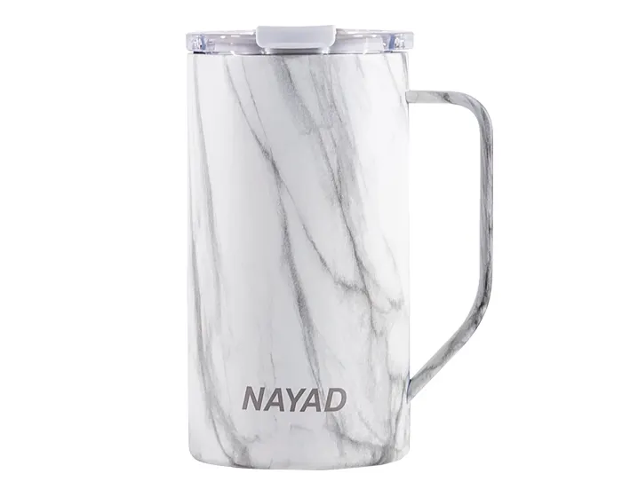 TARRO TÉRMICO DOBLE PARED ACERO INOX. 20 OZ. NAYAD METRO TALL A2778 MARMOLEADO A2778 Marmoleado