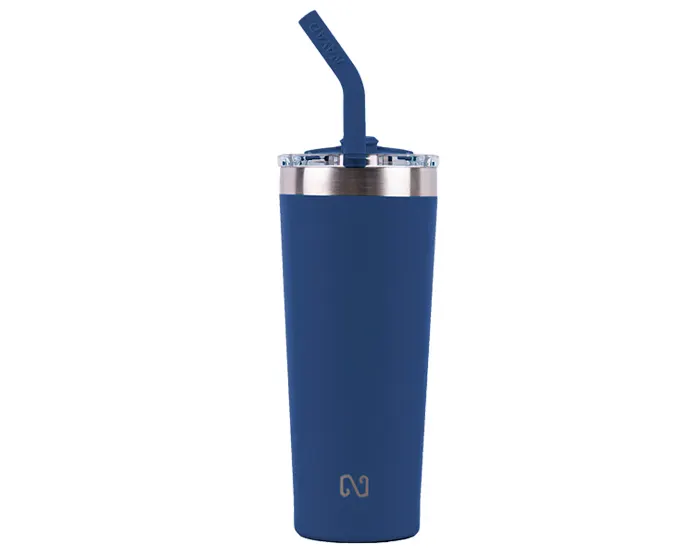 TERMO DOBLE PARED ACERO INOXIDABLE 22 OZ. NAYAD TROUPER A2779 AZUL MARINO — clave A2779