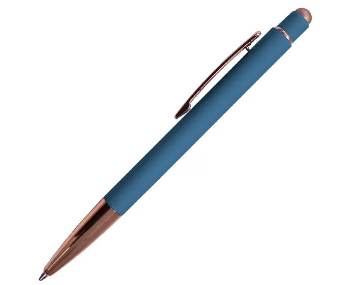 BOLÍGRAFO DE ALUMINIO CON TOUCH LEIA A2795 AZUL — clave A2795
