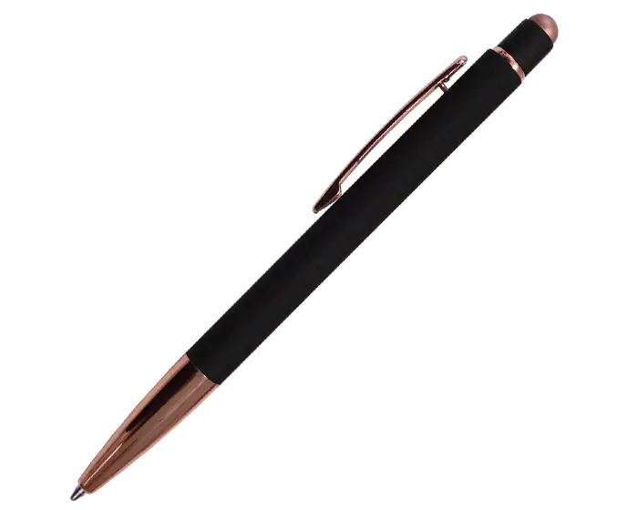 BOLÍGRAFO DE ALUMINIO CON TOUCH LEIA A2795 NEGRO — clave A2795