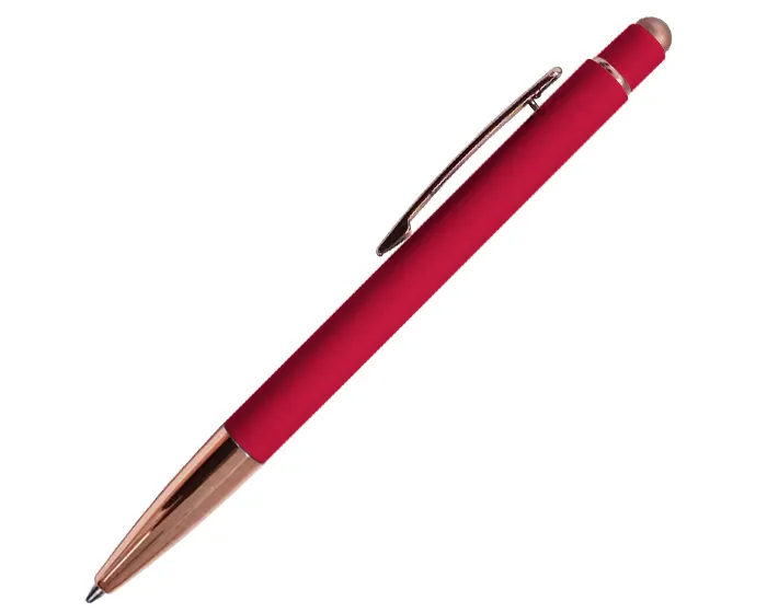 BOLÍGRAFO DE ALUMINIO CON TOUCH LEIA A2795 ROJO — clave A2795