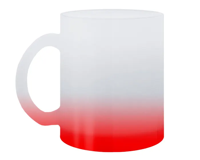 TARRO SATINADO BICOLOR DE SUBLIMACIÓN 11 OZ RAINBOW A2798 ROJO — clave A2798