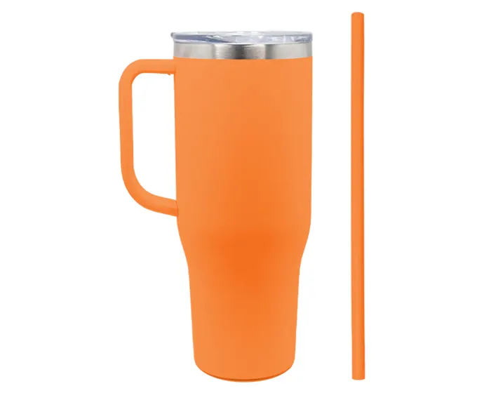 TERMO DE ACERO INOXIDABLE DE 1,200 ML. BARNEY A2915 NARANJA — clave A2915