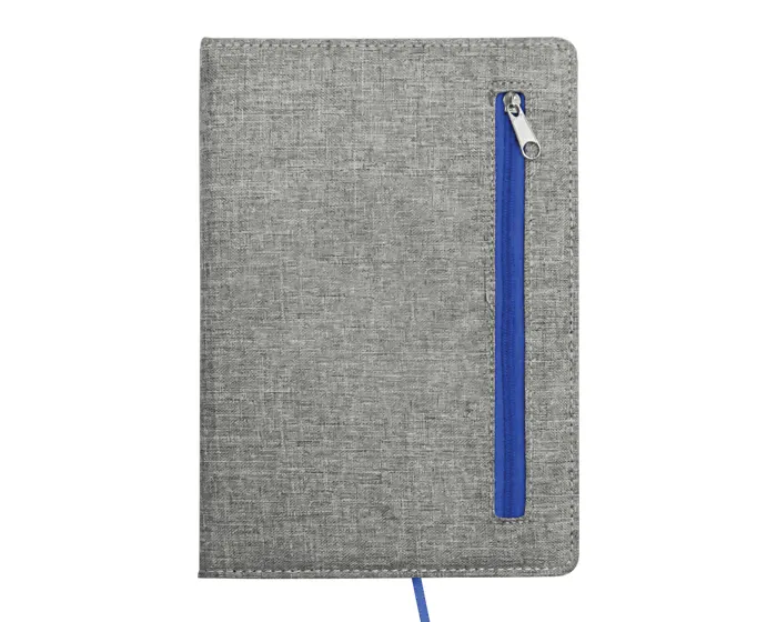 LIBRETA CON CIERRE ZIPPER A2922 AZUL — clave A2922