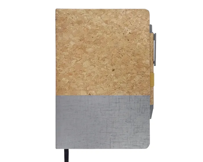 LIBRETA ECOLÓGICA ALCORNOQUE A2923 GRIS — clave A2923