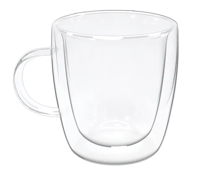 TAZA DE VIDRIO DE DOBLE PARED 8.5 OZ ZAZIL A2924 TRANSPARENTE — clave A2924