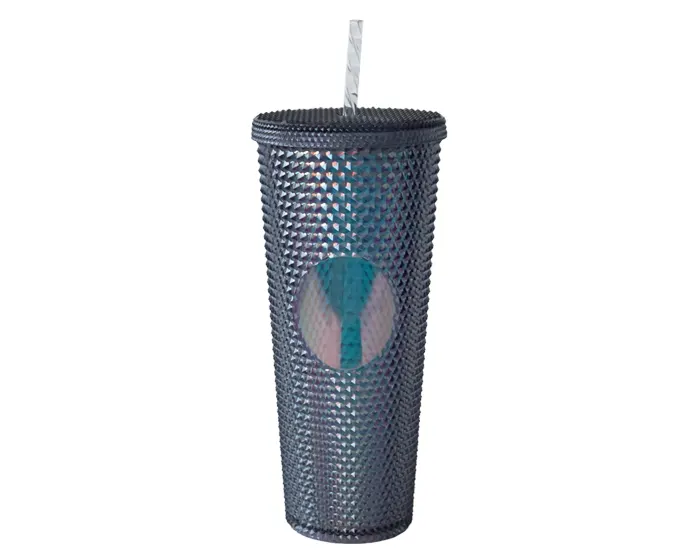 VASO DE PLÁSTICO DOBLE PARED TEXTURIZADO COCONUT A2927 NEGRO A2927 Negro