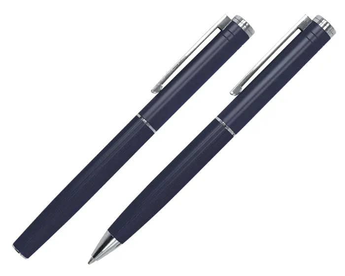 SET DE BOLÍGRAFOS DE METAL MOZART A2941 AZUL — clave A2941