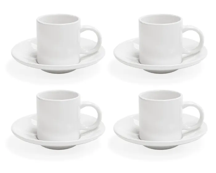 JUEGO DE TAZAS 3 OZ CON PLATO DE SUBLIMACIÓN MEETING A2974 BLANCO — clave A2974