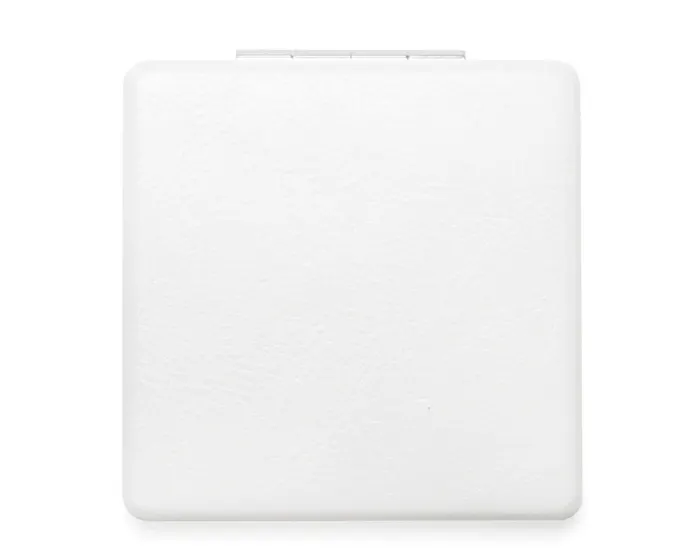 ESPEJO DOBLE CUADRADO GLAMOUR A2980 BLANCO — clave A2980
