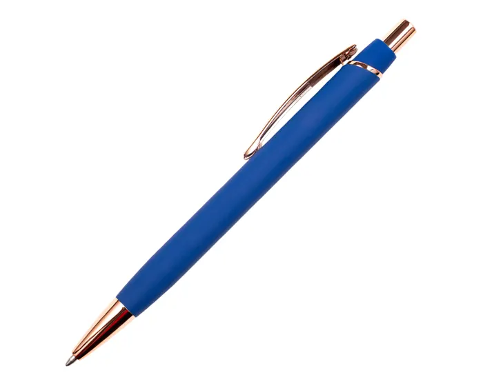 BOLIGRAFO DE ALUMINIO ACABADO EN ORO ROSA ARIANA A2984 AZUL A2984 Azul