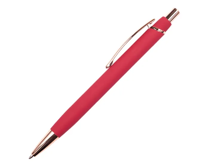 BOLIGRAFO DE ALUMINIO ACABADO EN ORO ROSA ARIANA A2984 ROJO A2984 Rojo