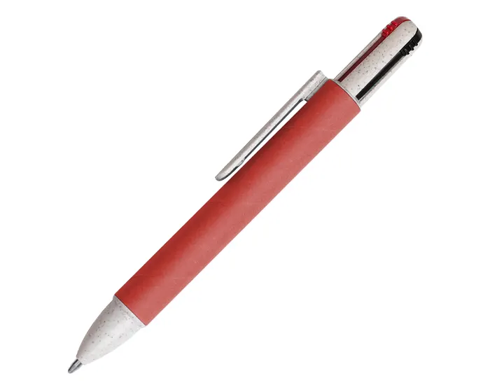 BOLÍGRAFO ECOLÓGICO MULTIFUNCION SPEARS A2986 ROJO — clave A2986