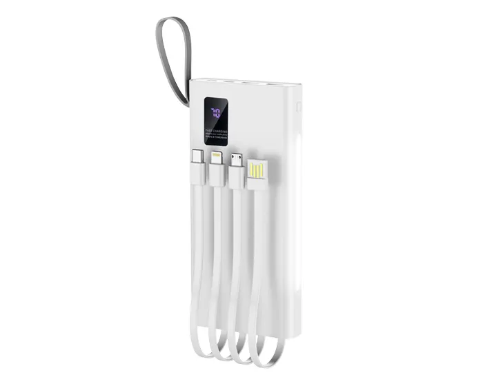 BATERÍA DE CARGA RÁPIDA CAP. 10000 mAh 4 EN 1 ELIOT A3002 BLANCO A3002 Blanco