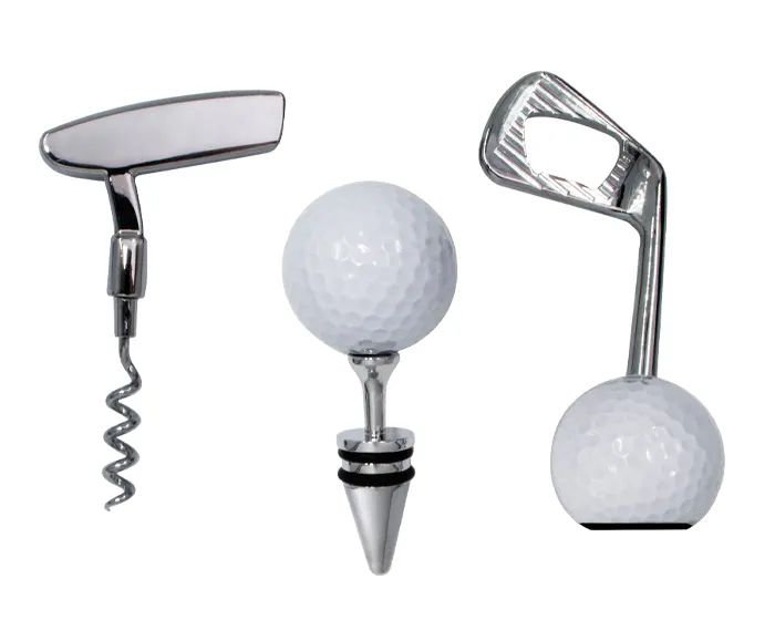SET DE ACCESORIOS PARA VINO DE GOLF GOLFITO A3014 NEGRO — clave A3014
