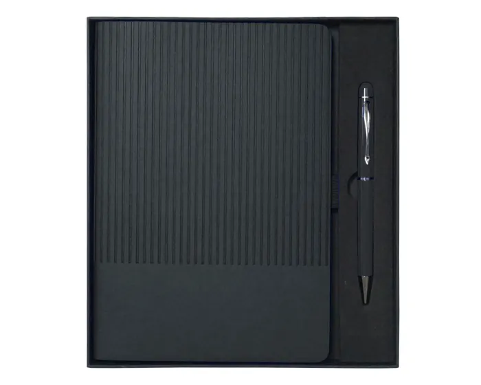 SET DE LIBRETA CON BOLIGRAFO NERUDA A3018 NEGRO — clave A3018