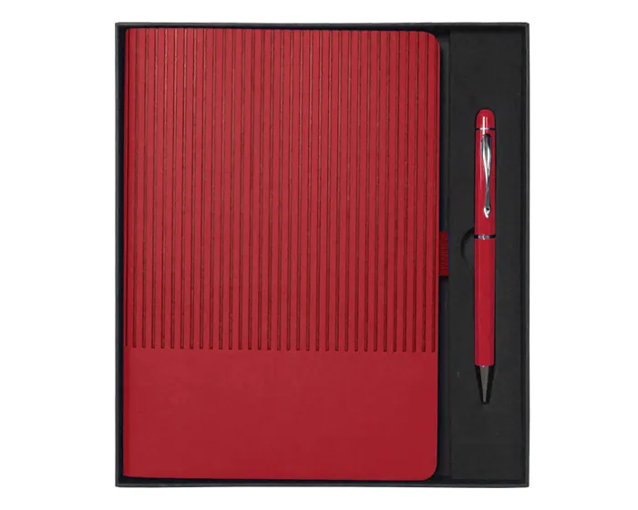SET DE LIBRETA CON BOLIGRAFO NERUDA A3018 ROJO — clave A3018