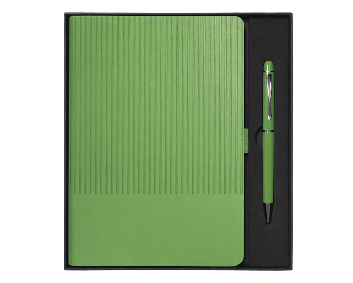 SET DE LIBRETA CON BOLIGRAFO NERUDA A3018 VERDE CLARO A3018 Verde claro