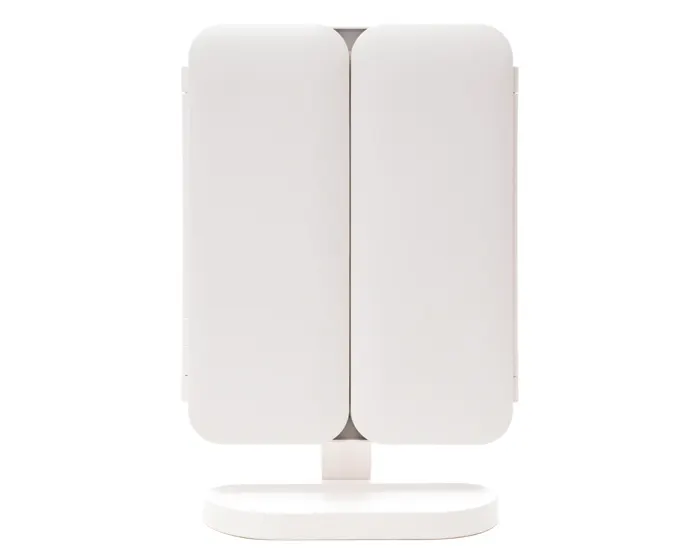 ESPEJO RECARGABLE CON LUZ LED AFRODITA A3029 BLANCO — clave A3029