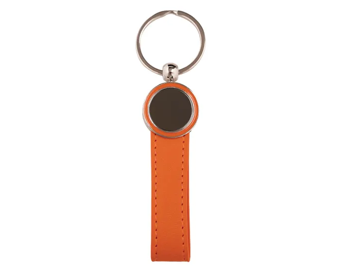 LLAVERO CON CORREA Y PLACA DEXTER A3031 NARANJA — clave A3031