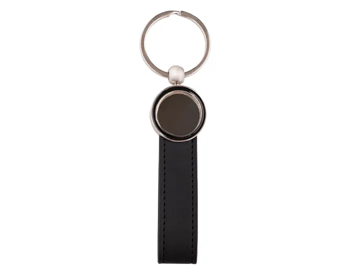 LLAVERO CON CORREA Y PLACA DEXTER A3031 NEGRO A3031 Negro