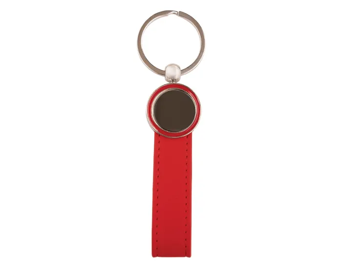 LLAVERO CON CORREA Y PLACA DEXTER A3031 ROJO — clave A3031