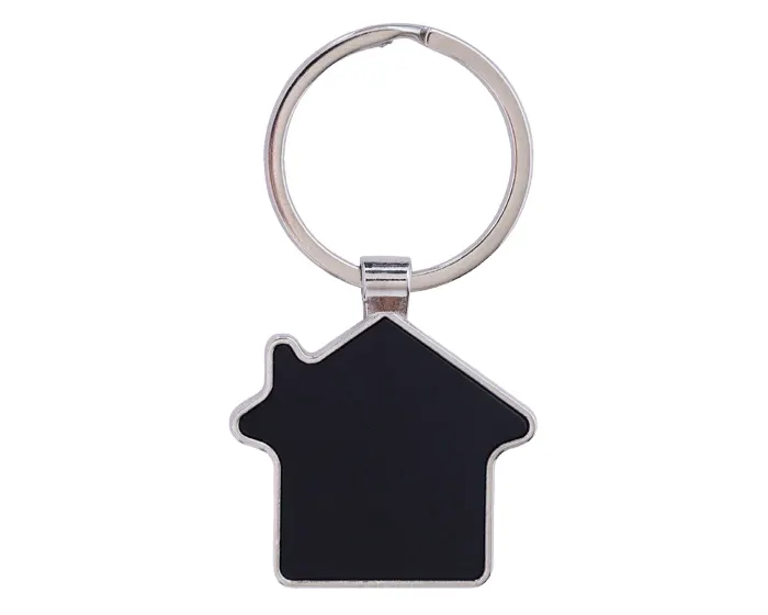 LLAVERO EN FORMA DE CASA GEO A3032 NEGRO — clave A3032